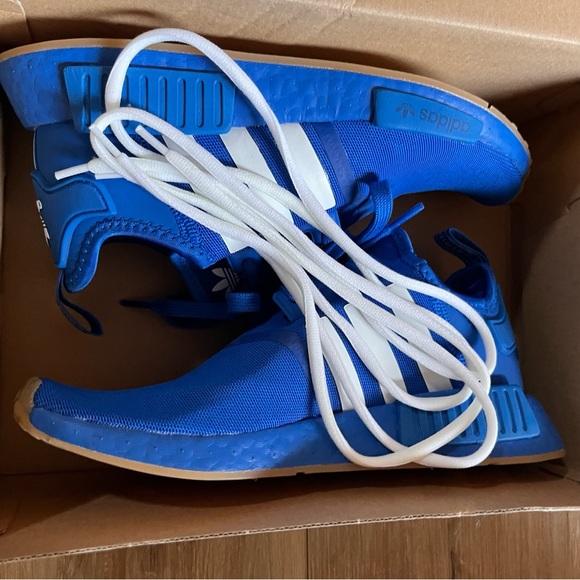 Adidas NMD_R1 J Blue/White Size 6.5 Y/Women’s 8 - Picture 5 of 7